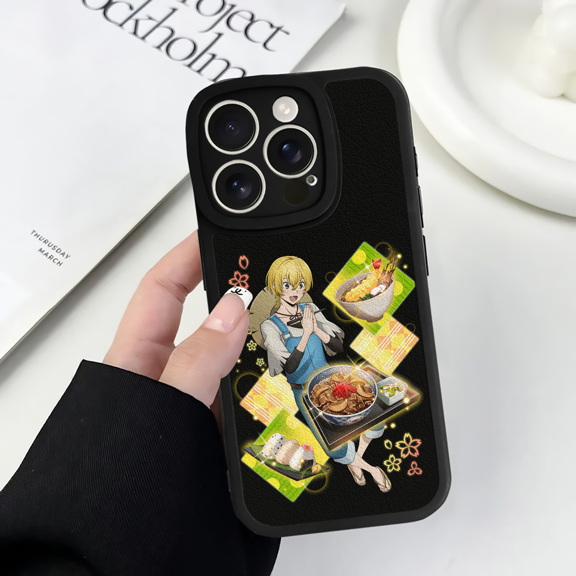 （画像用） 文豪ストレイドッグス Bungo Stray Dogs 【iPhone 16シリーズ対応】シリコンスマホケース（レザー調） 材質：シリコン